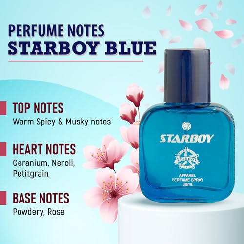 Image of JD INTERNATIONAL STAR BOY BLUE Apparel Unisex Perfume with Long Lasting Fragrance - 30 ml |Perfume for Men & Women