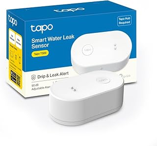 Tapo T300 Smart Water Leak Sensor, Drip and Leak Alert, 90dB Alarm, IP67 Waterproof, APP Notification, Flexible Positionin…