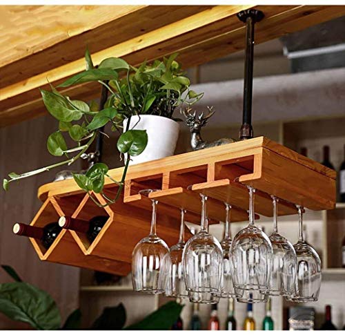 Wine Rack 80x28cm o 100x28cm de madera de pino miniatura 3