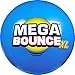 Wicked Mega Bounce XL - The World's Bounciest Inflatable Ball! Extra Large Bounce Ball for All Terrain Bounceability! Super Grip Graphics Outdoor Exercise Ball to Catch Easily. Blue or Red