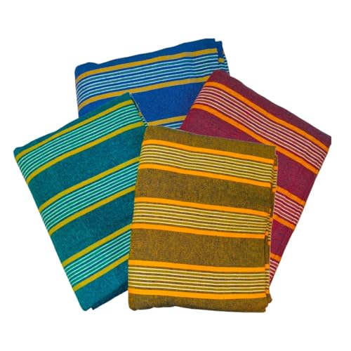Image of Khadi Handloom Handmade 210TC Single Bed Sheet Cotton 7.5 * 5 feet Combo Pack of 2 Set of 2 Cotton bedsheet Single Bed Combo Offer (Combo-4)