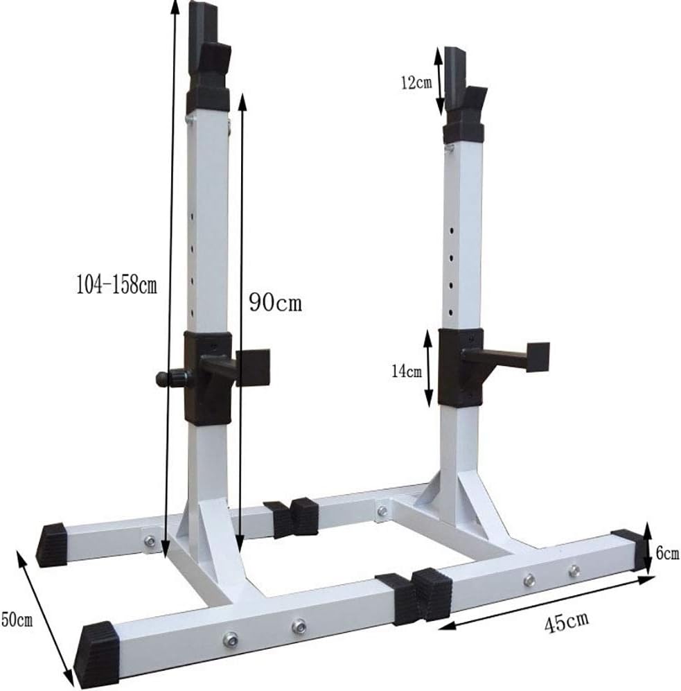 Fitness Squat Rack Stands Adjustable Height Barbell Support Can Separate Heavy Duty Weightlifting Equipment Home Bodybuilding Exercise