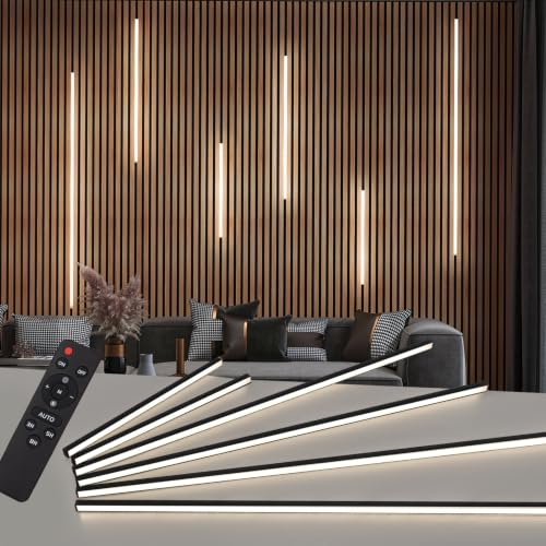 Image of Art3d 6-Pack Recessed LED Strip Light Kit with Smart Switch, White