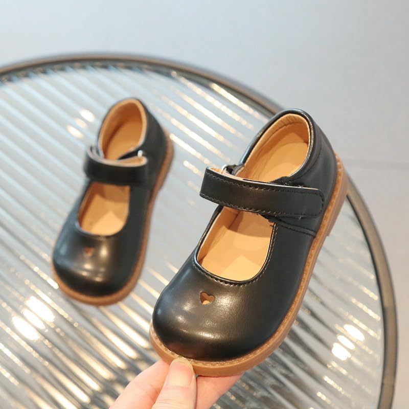 Toddler Girls Bow Dress Shoes,Mary Jane Flats Soft Sole Princess Party Shoes for Little Girls