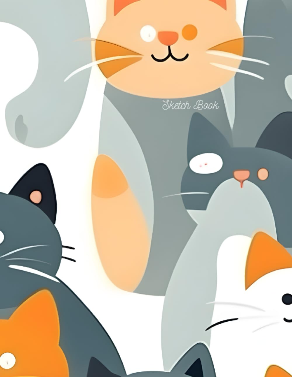 funny CAT: Sketch Book : Notebook for Drawing, Writing, Painting, Sketching or Doodling, 8.5" x 11", 120 pages