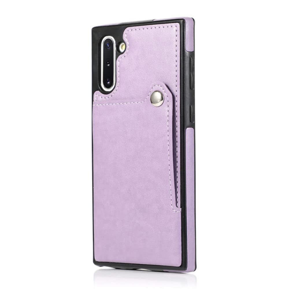 Coque en cuir violet de mode avec fente carte pour Samsung Note 10 Plus - 4