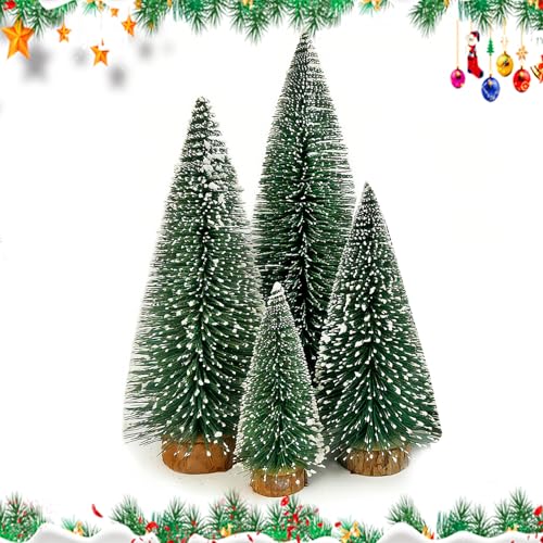 3 Stück Weihnachtsbaum Mini Künstlich 3 Größe Miniatur Tannenbaum...