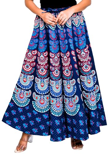Image of Premium Cotton Skirt for Women with Pocket, Free Size