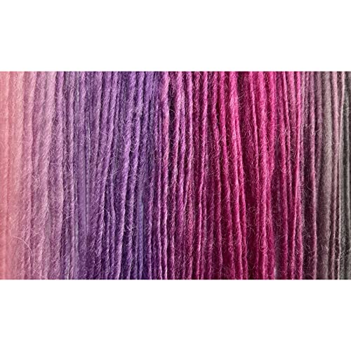 Image of NICEEC 2 Skeins Rainbow Soft Yarn 100% Wool Gradient Multi Color Yarn for Crocheting Knit Total Length 180mx2(196ydsx2,50gx2)-12#