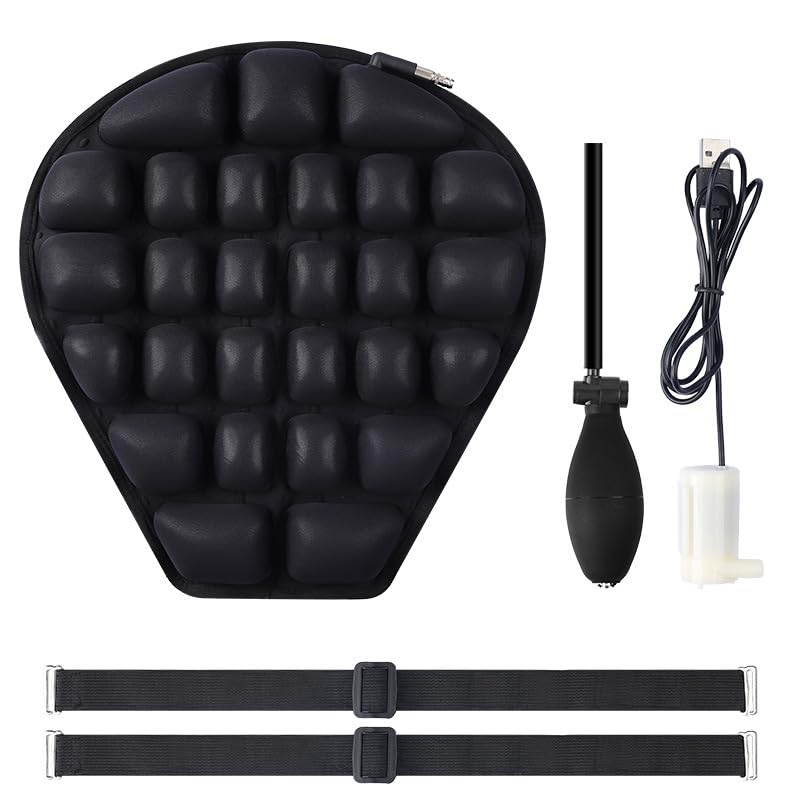 Coussin de siège de moto pour soulagement de pression en voyage