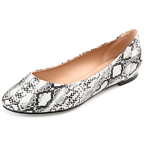 Journee Womens Kavn Comfort Insole Narrow Width Slip On Round Toe Ballet Flats