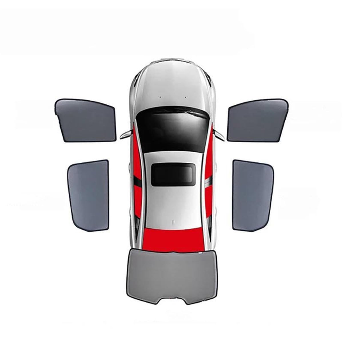 Parasole per Finestrini Laterali Compatibili con Jeep Wrangler Sahara 4-Door Before 2018 | Tende elastiche in mesh bloccante sole protezione uv scudo termico