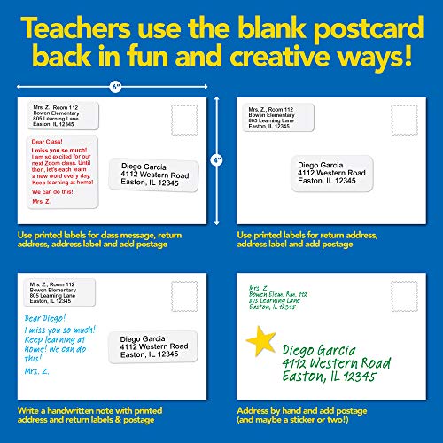 Teacher Postcards For Students, 50 Postcards, Motivational Thank You Cards From Teacher To Students #TOP4