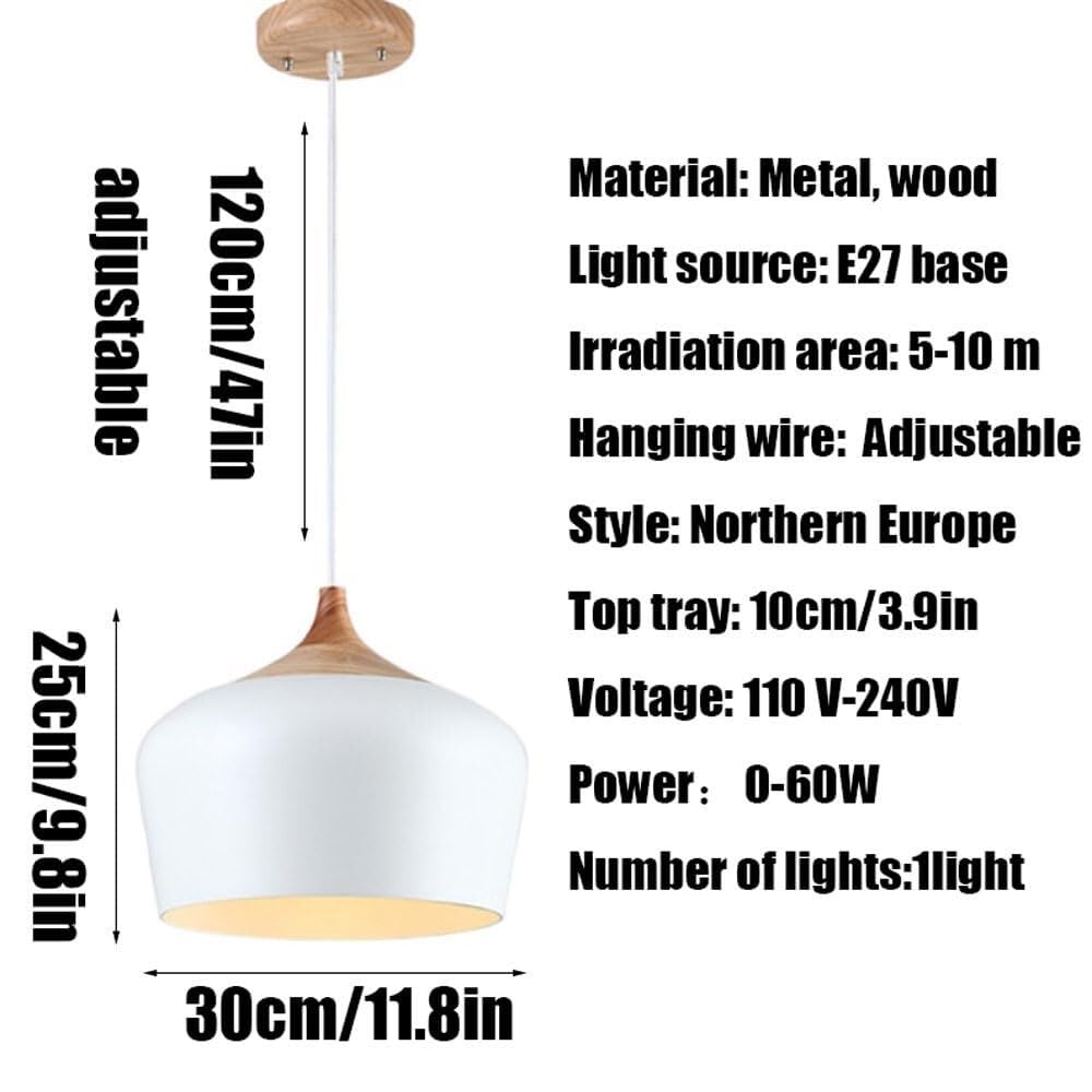 Lámpara Colgante de Metal Estilo Industrial - Lámpara de araña de un Solo Cabezal con Casquillo E27 para Sala de Estar, Dormitorio y Estudio (Amarillo)