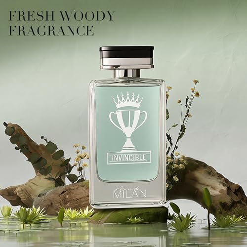 Image of AFLUXE INVINCIBLE, Men's Cologne Gift, Long Lasting EDP Fresh Scent, Perfume with Award-Winning Style, Daily Fragrance for Men, 3.4 Fl Oz
