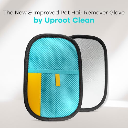 Image of Uproot Clean Pet Hair Removal Glove for Cats & Dogs: Infinitely-Reusable Electrostatic Pet Hair Remover Glove for Any Fabric - Cleans Furniture, Clothes, Car Upholstery, & More