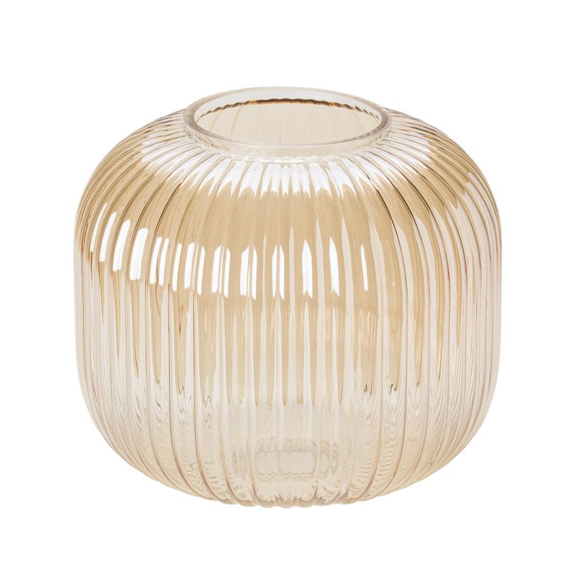 ORION LIGHTSTYLE Kolorowe szkło lampy, szkło zastępcze do lampy stołowej, lampa stołowa, lampa sufitowa, Ø 20 cm, wys. 18 cm, bursztyn