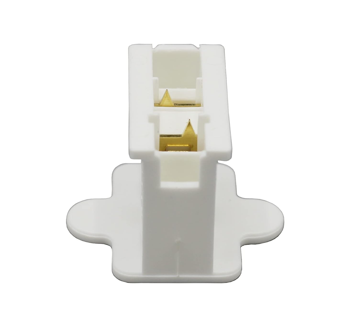 Creative Hobbies® White SPT-1 Female Slip On Plug, Zip Plug, Vampire Plug, Gilbert Plug, Slide Together Plug Add On Outlet | Pack of 5