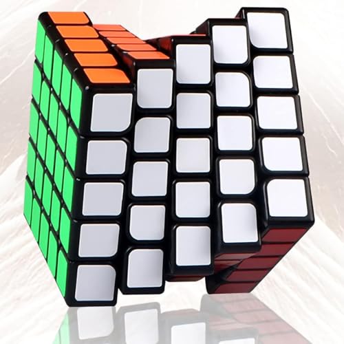 Image of 5x5 Speed Cube 5 by 5 Speed Cube QiYi Toys 5x5x5 Magic Puzzles Black Game Toy Black for Teenagers and Adults
