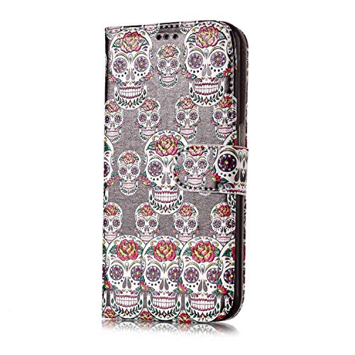 Preisvergleich Produktbild Homikon PU Leder Hülle Retro Schön Schutzhülle Brieftasche Ledertasche Bookstyle Weiche Bookcase Handyhülle Flip Case Kartenfächer Etui Kompatibel mit Samsung Galaxy S5 - Shantou