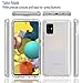 Tothedu Phone Case for Galaxy A51 4G Case, SM-A515U Case with Tempered-Glass Screen Protector, Clear Full Body Protective Hard PC Shell TPU Bumper Cover Cases for Samsung Galaxy A51 4G (Clear)