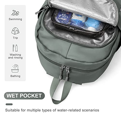 coofay Gym Backpack For Women Waterproof Backpack With Shoe Compartment Lightweight Travel Backpack Sports Backpacks Small Gym Bag