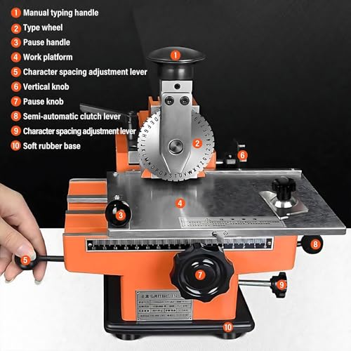 Machine d'estampage semi-automatique avec molette en acier de 2.5mm - 4