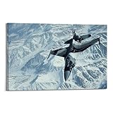 WELYK Luftfahrt-Poster für F-16 Fighting Falcon Snow 