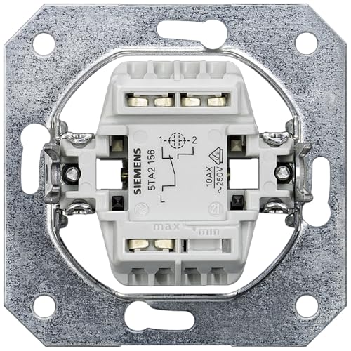 Kit double SIEMENS blanc titane avec prise de courant Schuko et interrupteur