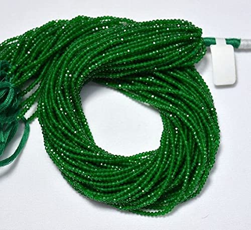 Onyx vert en perles rondelles pour imaginer vos propres colliers et bracelets artisanaux.