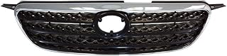 Chrome Grille with Emblem Provision Compatible with 05 06 07 08 Toyota Corolla Fits TO1200278 5310002090