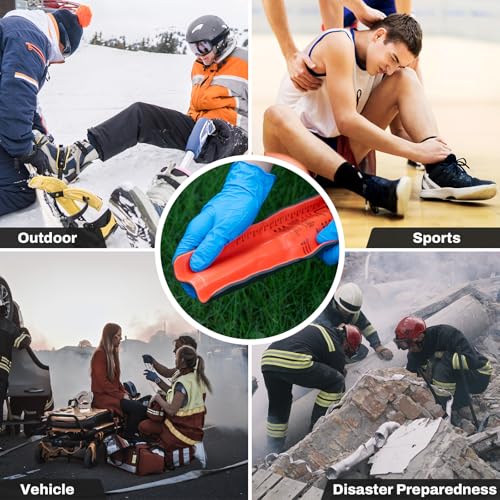 RHINO RESCUE First Aid Splint 36" X 4.3" Orange-Gray, Keep Bones in Position (4, Splint Bundle) - Image 5