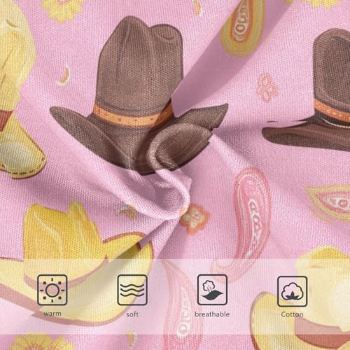 Wusikd Cowboy Hats Girls' Underwear Cotton Girls Briefs Soft Toddler Underwear 2T3
