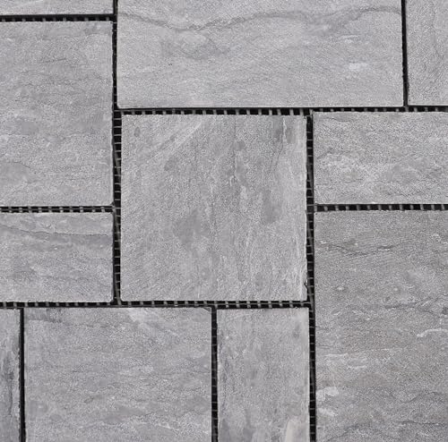 3rd Street Inn Slate Stone Tiles - Outdoor/Indoor Interlocking Patio