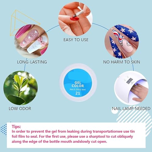 LABRENS 36 Colors NailArt Polish Gel Kit - Image 3