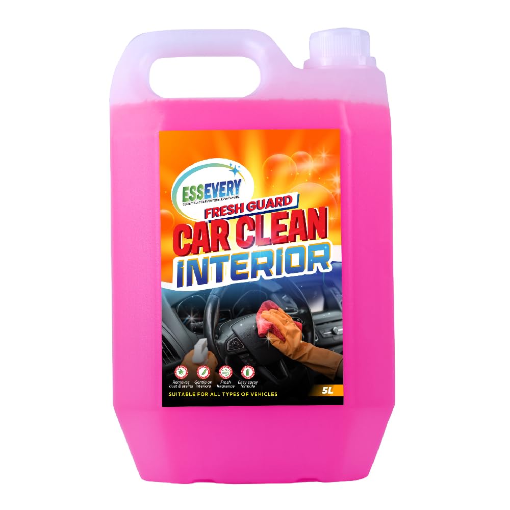 Car Interior Cleaner | Multi-Surface Interior Cleaning Liquid | For Seats, Dashboard & Panels | Removes Dirt & Stains | 5 Litre-image-47