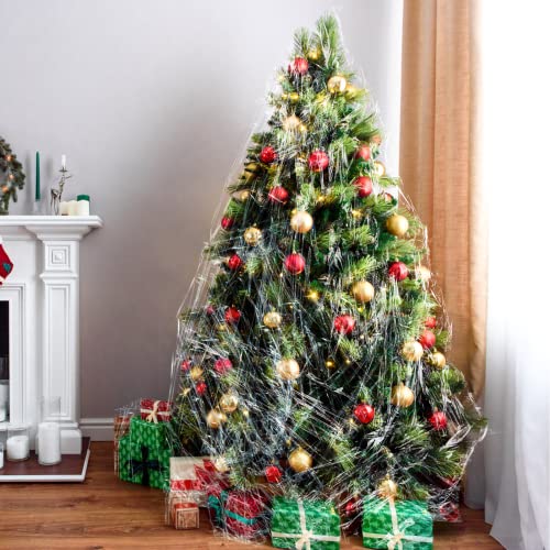 Cregear Stretch Wrap Film, Shrink Wrap Roll(15"X1000 Feetx60 Gauge,2Pack) With Rolling Handles, Industrial Strength Self-Adhering Plastic Wrap For Moving Packing Wrapping & Pallet Wrap, Clear #TOP6