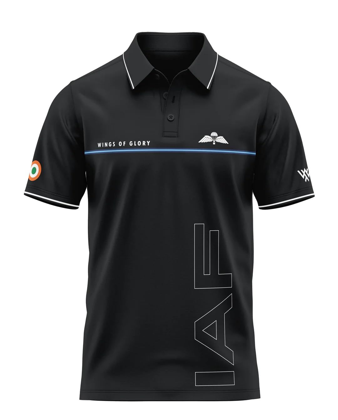 warriorworld Men’s Graphic Polo T-Shirt | Wings of Glory Print | Half Sleeve | Comfortable Regular Fit-picture-14