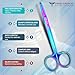 Prime Surgical Suture Stitch Scissors 5” (13 cm) Straight – German Steel, Rainbow Titanium Coating, Delicate Hook Tip for Precision Ideal Suture Removal kit, First Aid, Hospitals, EMS & Veterinary Use