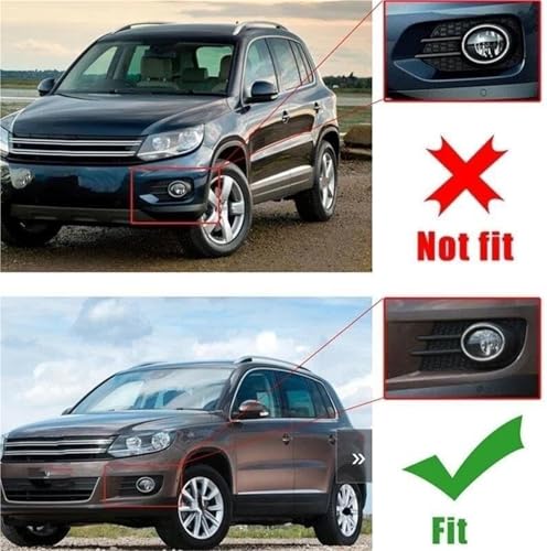Grille de phare antibrouillard VW Tiguan cache pare-choc avant 2012-2018 - 5