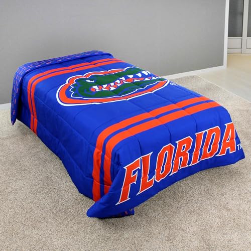 Image of College Covers Everything Comfy Florida Gators Reversible Big Logo Soft and Colorful Comforter, Twin