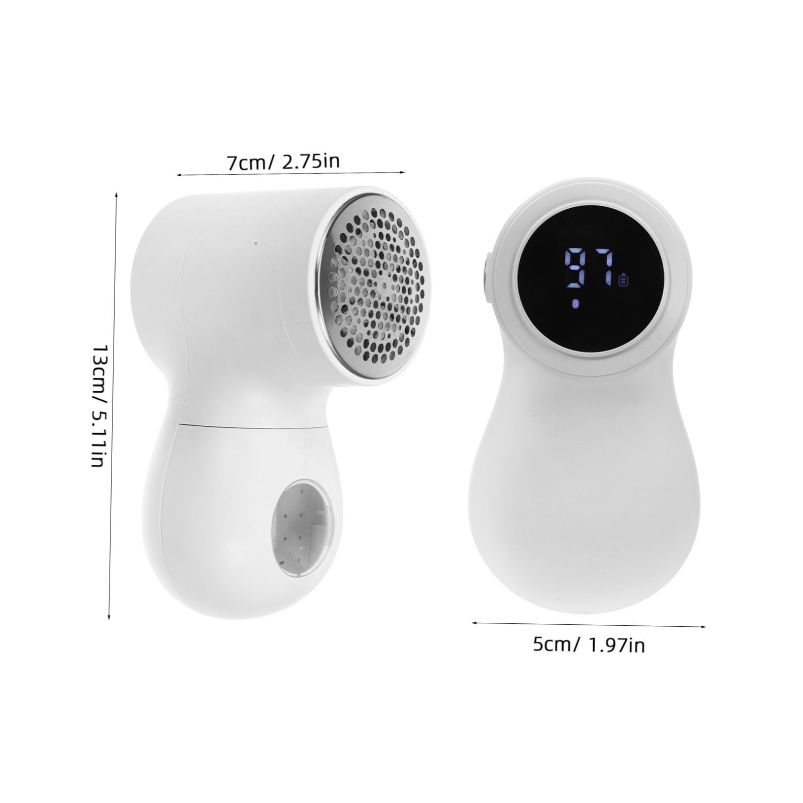 PACKOVE Quitapelusas Eléctrico Recargable 800mah Diseño Ergonómico para Ropa y Cojines de Sofá, Afeitadora Anti-bolitas de Abs y Acero Inoxidable