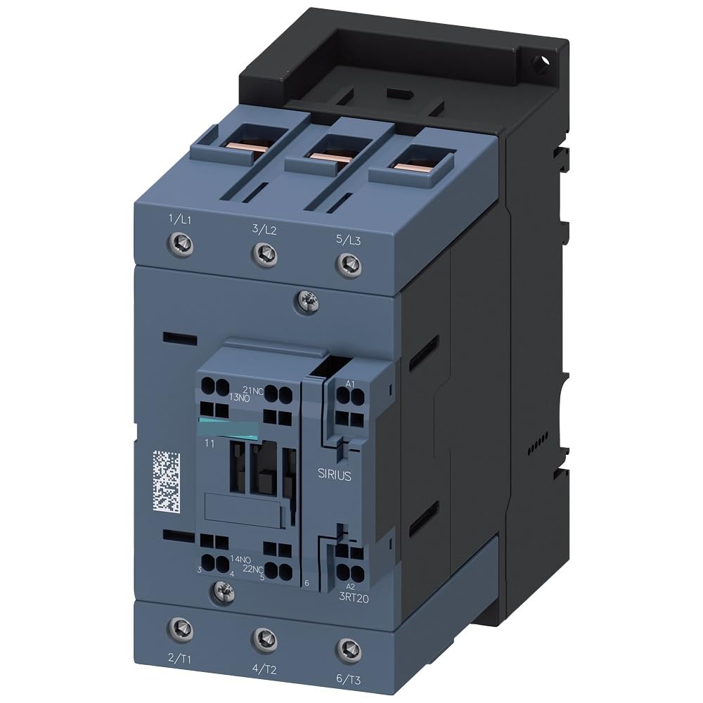 WPOIYHGBY Power contactor AC-3 110 A 55 kW / 400 V 1 NO + NC 24 AC 50 Hz 3 Poles 3NO Size S3 Spring-Type terminals 3RT2047-3AB00