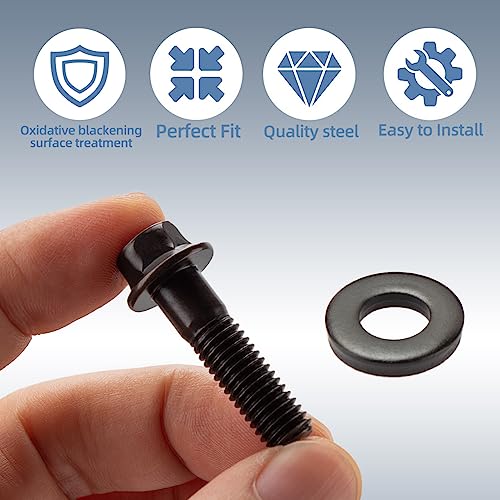 Image of 134-1102 Header Bolt Kits 3 /8in Flange Hex Chromoly Header Bolt Kit Compatible with Chevy SBC /GENIII GM LS-Series 4.8L 5.3L 6.0L 6.2L Engines (Pack of 12)