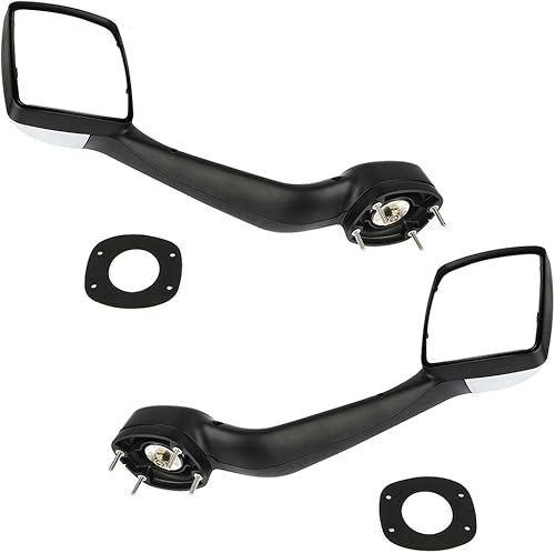OCPTY Espejos laterales del capó del camión, para el lado izquierdo del conductor y el lado del pasajero, espejos de coche aptos para 2000-2017 para