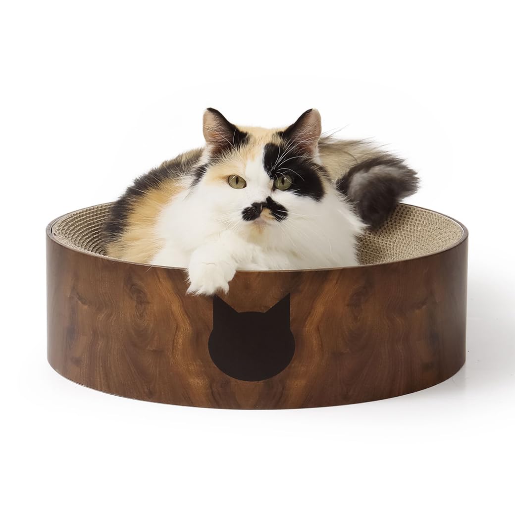 猫壱 バリバリボウル 爪研ぎ ダークブラウン レギュラー