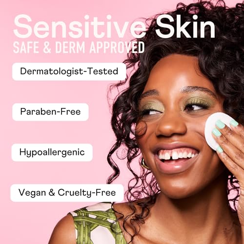 Image of Swisspers Smooth Moves Ultra-Luxe Premium Cotton Rounds - 100 Count (Pack of 1) - Hypoallergenic Makeup Remover Pads for Sensitive Skin, USA Made, Vegan, Lint-Free, Paraben Free