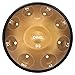 AS TEMAN HANDPAN Drum D minor 9 notes 22 inches, 432Hz, with gold finish, carrying bag, stand, cleaning cloth, drumstick.