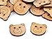 Produktbild 5 x Holzknöpfe Bären 32mm Knöpfe Babyknöpfe Motivknöpfe neu
