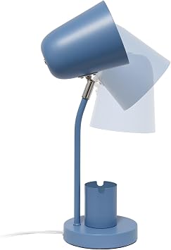 Simple Designs Sleek Essentials 15.75" LED Table Lamp, Blue LT2128-BLU